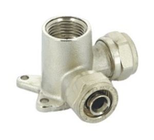 Водорозетка проходная Uni-Fitt ВР с внутренней резьбой для металлопластиковых труб