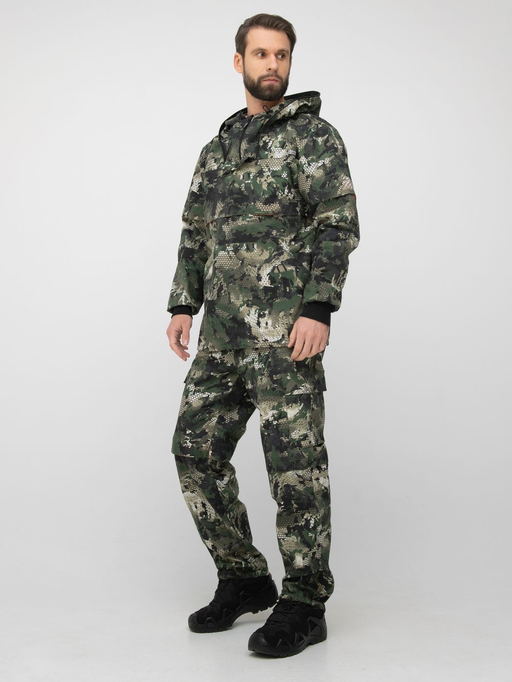 Костюм летний Антигнус-Люкс ткань Сорочка цвет Зелёный питон