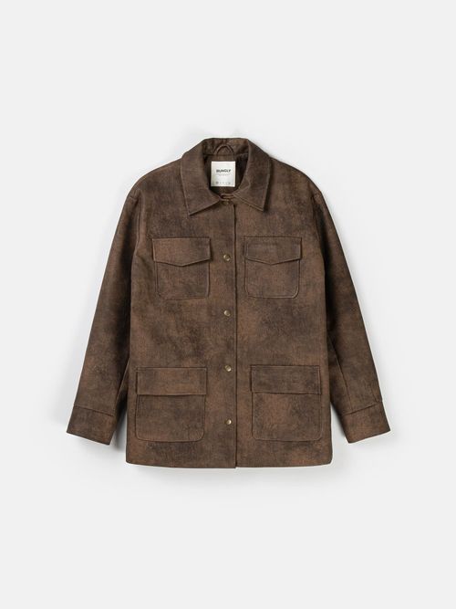 Пиджак из экокожи 