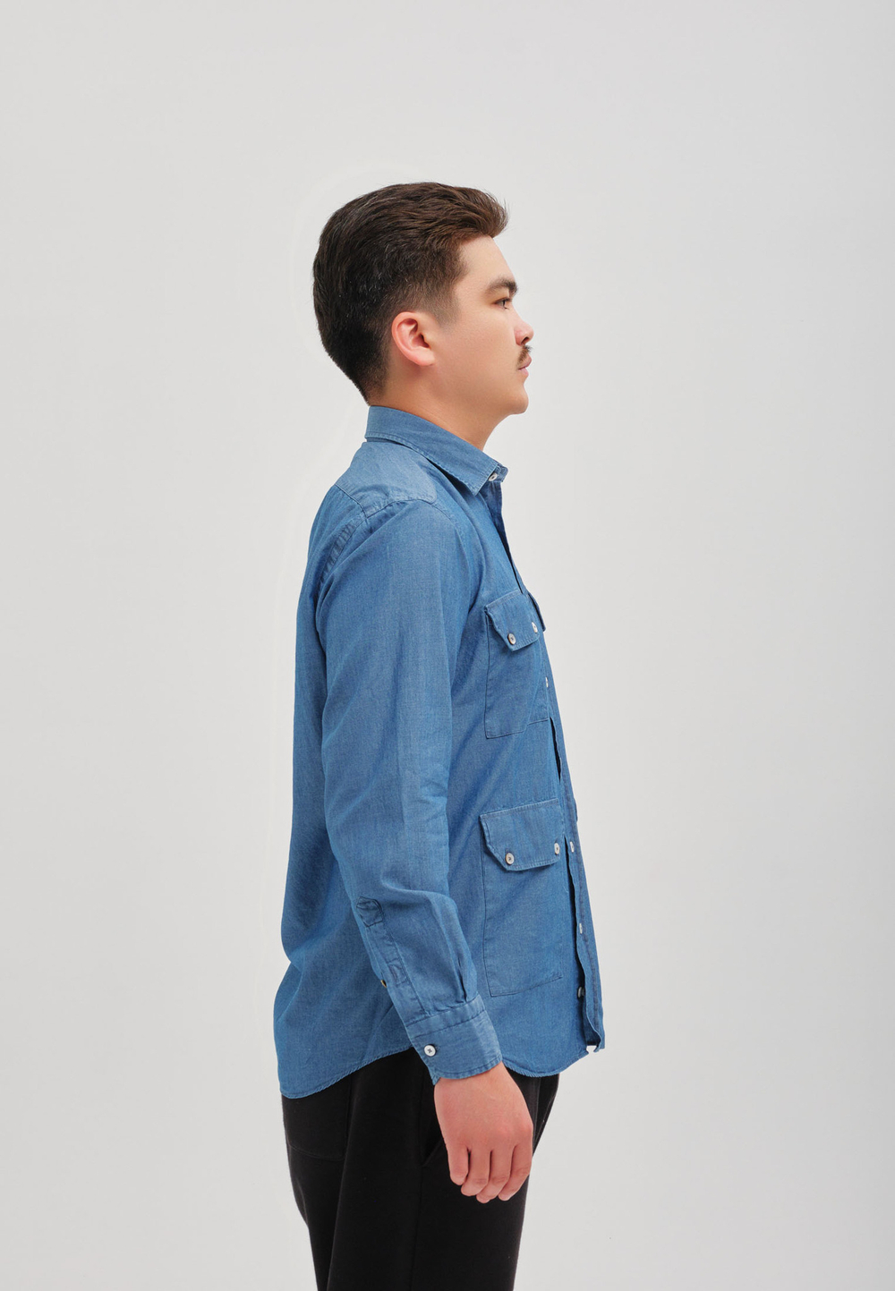 Рубашка мужская Denim LIGHT BLUE