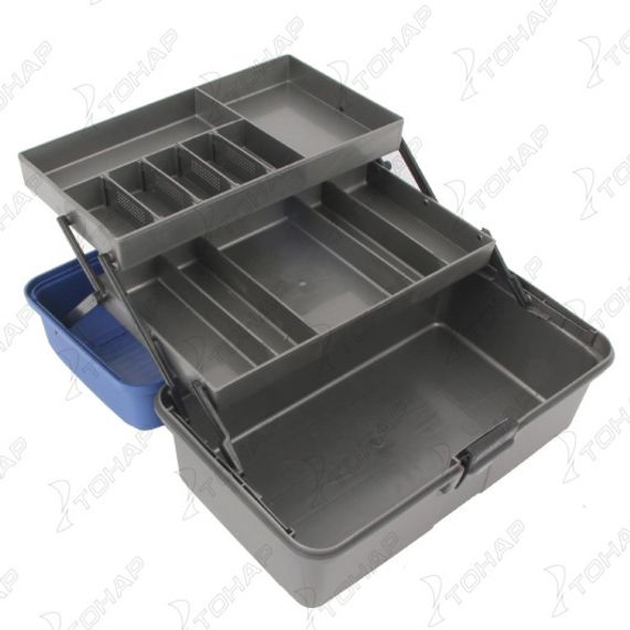 Ящик рыболова двухполочный синий (T-HS-FB2-B) Helios