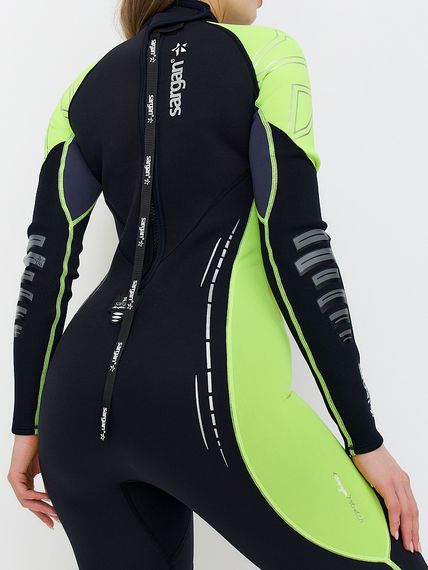 Гидрокостюм Sargan Nero 2.0 Long lady 2 мм черно-желтый