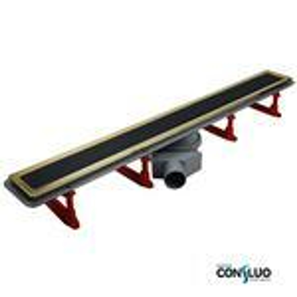 Лоток душевой PESTAN Confluo Premium Line 950 Black Glass Gold