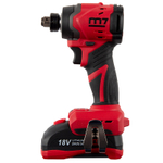 MIGHTY SEVEN (DS-203S) Аккумуляторный шуруповерт, ударный, 18 В, 4 предмета, кейс