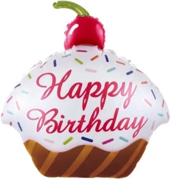 Шар (28""/71 см) Фигура, Кекс на День Рождения, 1 шт. А148