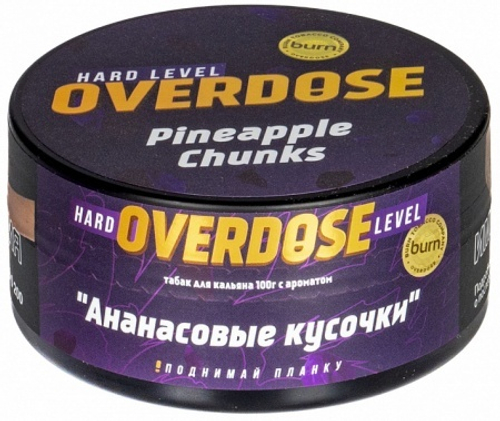 М. Табак для кальяна Overdose Pineapple Chunks (Ананасовые кусочки), 100г.