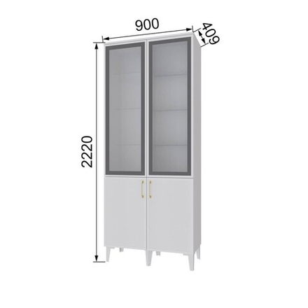 Толедо (Domani) ТШ-3 Шкаф-витрина
