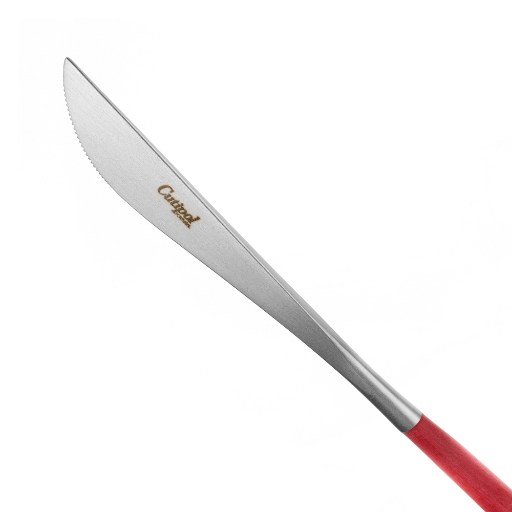 Набор столовых приборов на 6 персон 24 предмета Cutipol Goa matte red в подарочной упаковке