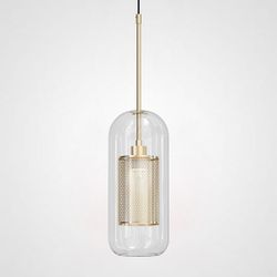 Подвесной светильник CATCH F cylinder brass D12