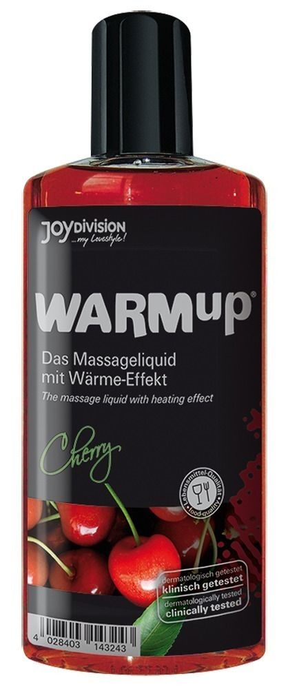 Разогревающее массажное масло WARMup со вкусом вишни, 150мл