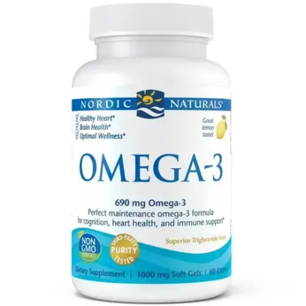 Диетическая добавка Nordic Naturals Omega-3, 60 капсул