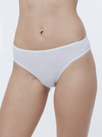 Базовые хлопковые трусики-слипы средней посадки (Размер: 46) (Цвет: белый)