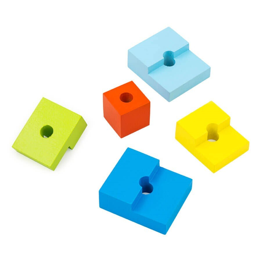 Пирамидка "Ступеньки" 6 деталей, развивающая игрушка для детей, обучающая игра из дерева