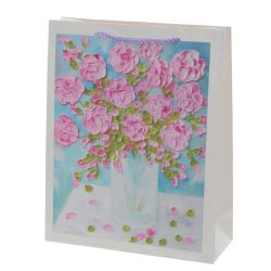 GAEM Пакет подарочный M (бумага 210г/м2, блок микс 12шт), L25,5 W10 H32 см, 4в.