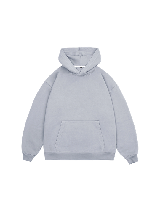 Худи оверсайз без начеса (серый)