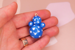 Подвеска неваляшка полимерная глина 35х25 мм