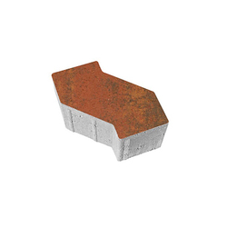 Тротуарная плитка S-ФОРМА В.3.Ф.10, 172х94х100мм Листопад гладкий Арабская ночь