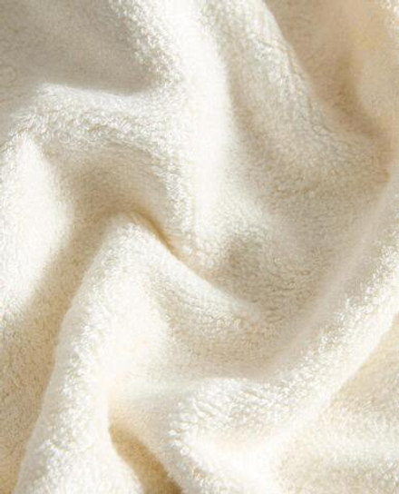 ZARA HOME ПОЛОТЕНЦЕ ИЗ СМЕСИ ХЛОПКА И ШЕЛКА С КАЙМОЙ, ЦВЕТ СЛОНОВОЙ КОСТИ