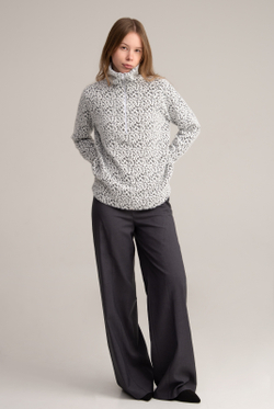 Джемпер женский 4721з, бело-серый #521БС034721з