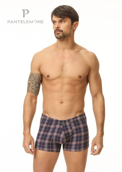 Трусы мужские боксеры Pantelemone PMH-1365, клетка деним