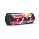 ПАКЕТЫ Д/МУСОРА УФА ПАК С УШКАМИ (ЧЕРНЫЙ) 35Л. 30ШТ.  6064