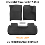 Автомобильные коврики ЭВА с бортами для на Chevrolet Traverse II (17-25г.)