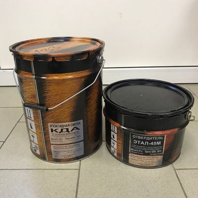 Эпоксидная смола КДА с отвердителем Этал 45М, 30 кг