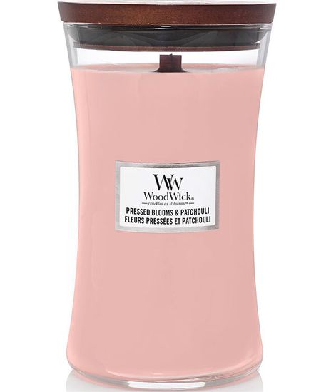 Цветы пачули, ароматическая свеча, WoodWick