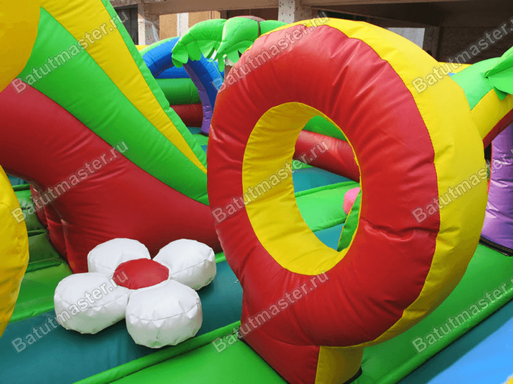 Надувной батут "Гусеничка"