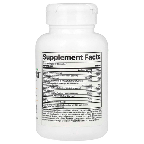 Jigsaw Health, Активированный витамин группы B с SRT®, 120 таблеток