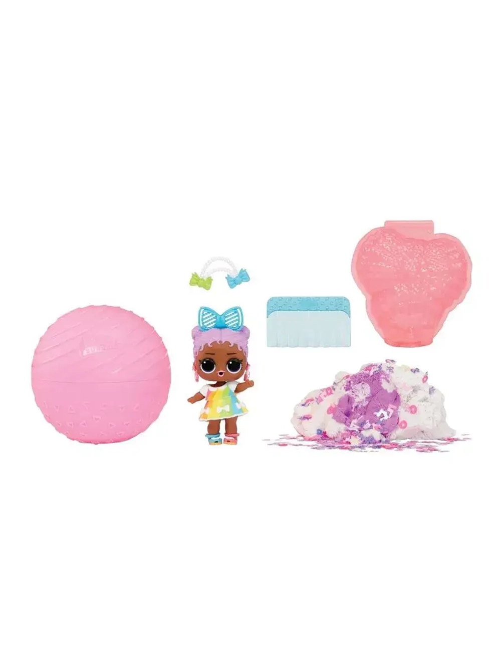 Кукла Лол Сюрприз в шаре Lol Squish Sand Magic Hair оригинал