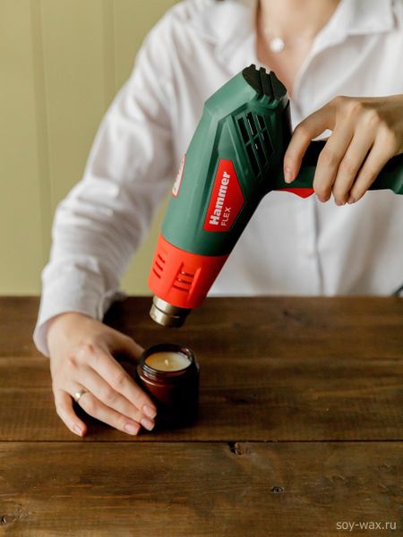 Строительный фен или как подправить свечу Строительный фен или как подправить свечу