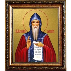 Георгий Хозевит преподобный. Икона на холсте.