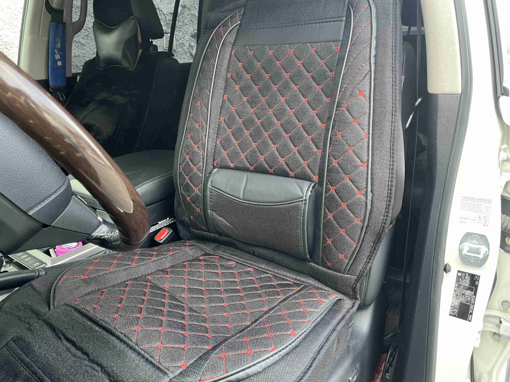 Комфорт (красный) / Чехол для переднего сиденья с подголовником, универсальный, без комплекта, серия: а-комфорт, (за 1 шт.) =