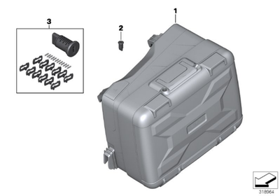 Правый телескопический кофр BMW Motorrad Vario Case 77 41 8 567 204
