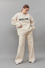 СВИТШОТ «MOSCOW» МОЛОЧНЫЙ