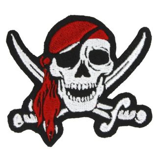 Нашивка Веселый роджер с саблями (439)