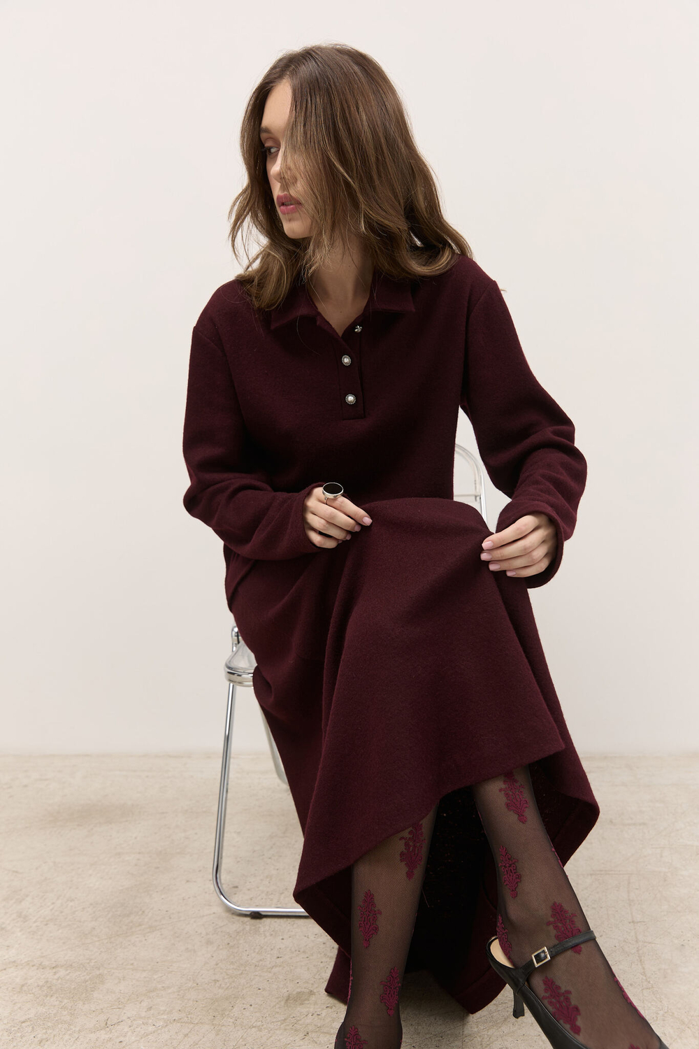 Поло с винтажными пуговицами