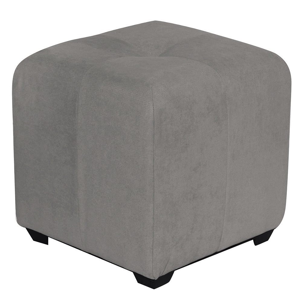 Пуф Николь Серый Велюр