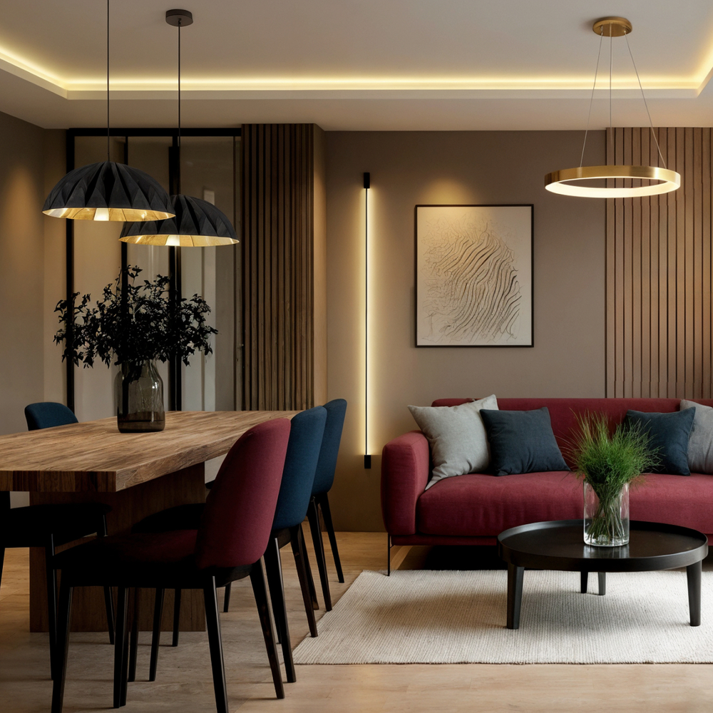 Светильник настенный TRIXRAY, 18Вт, 2200?мм, 3000К, алюминий, черный