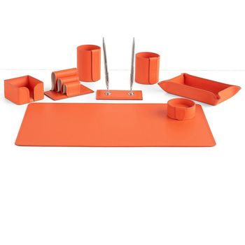 Настольный набор из кожи Cuoietto серии Business из 8 предметов (NBCOr8)