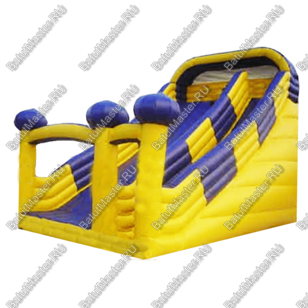 Надувной батут-горка "Яркая", 10*5*7 м