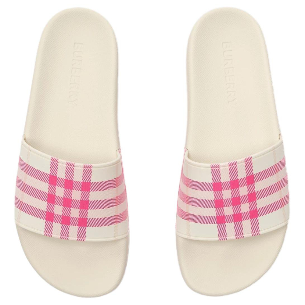 Burberry Slide Slippers Women"s Pink White
