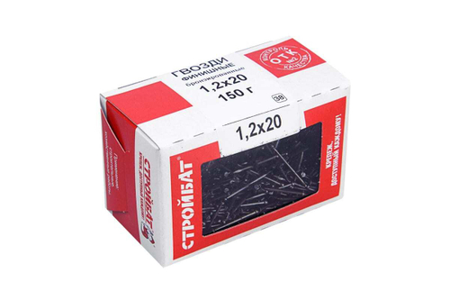 ГВОЗДИ ФИНИШНЫЕ СТРОЙБАТ БРОНЗ 1,2Х20ММ 0,15КГ