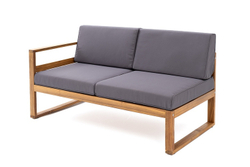 Софа BOOKA 2-х местная с правым подлокотником из акации