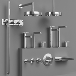 Смеситель для раковины Gessi Anello, без донного клапана, цвет Chrome