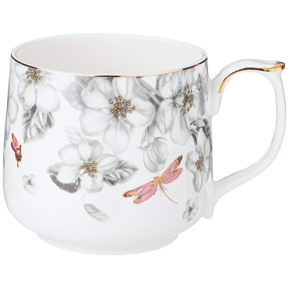 Кружка фарфоровая 470мл «Райские яблочки»