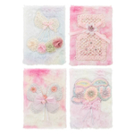 Блокнот Basir, формат А5, серия "Вышивка", меховая обложка, 21*15 см, 92 листа, 4 цвета ассорти