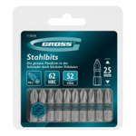 Бита PH2х25мм, сталь S2, шестигр., 10 шт. Gross