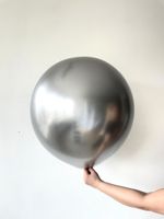 S шар гигант 24"/60 см хром серебро (БГ-60)